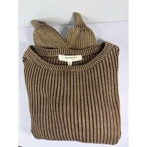 BlueVelvet Ribbed Cotton Sweater Women's Size Medium New NWT Boho Hippie